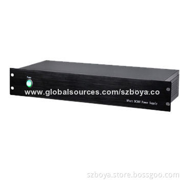 10A Rack Mount CCTV Power Supply with Power Balun for 9pcs CCTV Cameras, 500m Distance